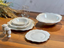 ZELLERFELD LADY Beyaz/gold porselen yemek takımı 27 parça 6 kişilik