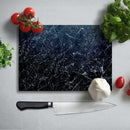 BELLART - Siyah Mermer Uv Baskılı Cam Kesme Tablası 35×25 cm