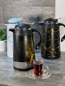 TREND HOME COLLECTION Altın motifli şık termos