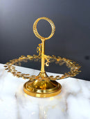 TREND HOME Altın süslemeli cam stand