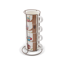 KARACA OWL 4'Lü standlı kupa (160 ml)