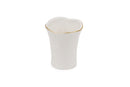 MITTERTEICH by KUTAHYA PORCELAINE FULYA Service de table crème liseré doré 12 personnes 83 pièces - 83 Parça Fulya Krem Fileli Yuvarlak Yemek Takımı - Tafelservice Gold Rand 83-teilig für 12 Personen