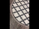 BELLA TAPIS ZINCIR Beyaza Siyah Antibakteriyel Yıkanabilir Kaymaz Taban Halı