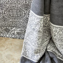 KARACA HOME BONAR  Ensemble de linge de linge de lit complet noir KARACA HOME BONAR  Siyah çift kişilik winter komple  set  KARACA HOME BONAR  Schwarzes Doppel-Winter-Komplettset