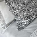 KARACA HOME BONAR  Ensemble de linge de linge de lit complet noir KARACA HOME BONAR  Siyah çift kişilik winter komple  set  KARACA HOME BONAR  Schwarzes Doppel-Winter-Komplettset