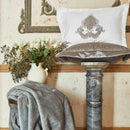 KARACA HOME CORNELIA Linge de lit complet anthracite en soie 13 pièces KARACA HOME CORNELIA  Antrasit  13 parça ipek private çeyiz seti KARACA HOME AMAR  Blauer Doppel-Bettbezug aus 100% Baumwolle