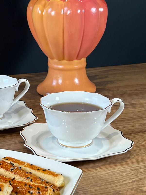 ACAR OMEGA Tasses à thé/café en porcelaine 6 personnes