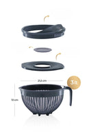 ACAR BEATER  Lot de bols mélangeur et stockage + passoire 6 pièces