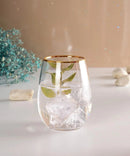 PAŞABAHÇE AMBER GOLDEN TOUCH 6'l ı altın yaldızlı cam bardak seti 570ml