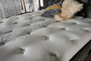 FLUFFY Lit coffre, Tête de lit et Matelas Gris orthopédique à système de ressort ensaché - Bella Home