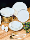 ACAR DAPHNE Gold Yemek takımı 12 kişilik 57 parça 