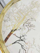 TREND HOME LILY Display mit 2 Tellern und goldenem Ständer