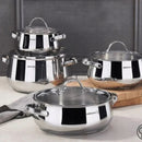 KORKMAZ SAMARA 8 Parça tencere seti