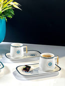 ACAR NAZAR 6'Lı porselen kahve fincan takımı