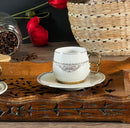 ACAR FREYA Set von 6 Porzellan Kaffeetassen