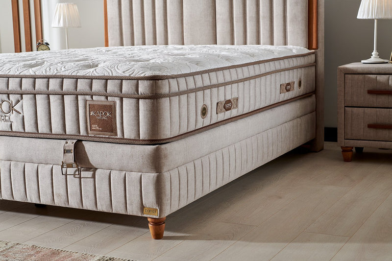 BAMBI KAPOK NATUREL Lit coffre, Tête de lit et Matelas au Kapok Biologique - Bella Home