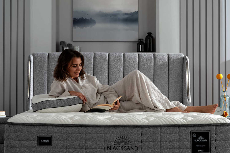 BAMBI BLACKSAND Lit et Matelas au Sable Noir Magnétique - Bella Home