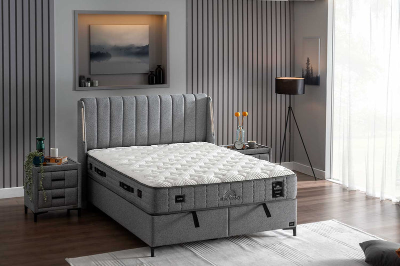 BAMBI BLACKSAND Lit et Matelas au Sable Noir Magnétique - Bella Home