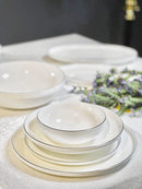 ACAR DAPHNE Silver Yemek takımı 12 kişilik 57 parça 