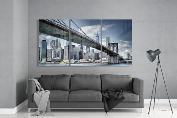 Méga Tableau en verre - Manhattan Mega Cam Tablo - Manhattan Mega Glastisch-Manhattan