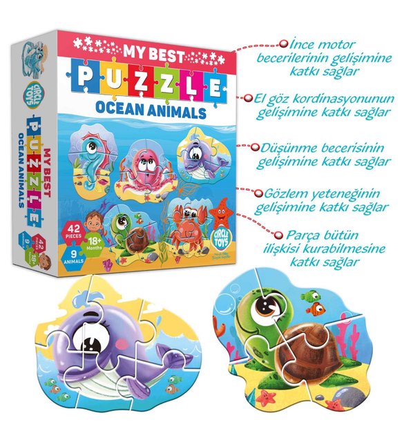 My Best Puzzle version Animaux Marins My Best Puzzle Ocean Animals My Best Puzzle Version Meerestiere