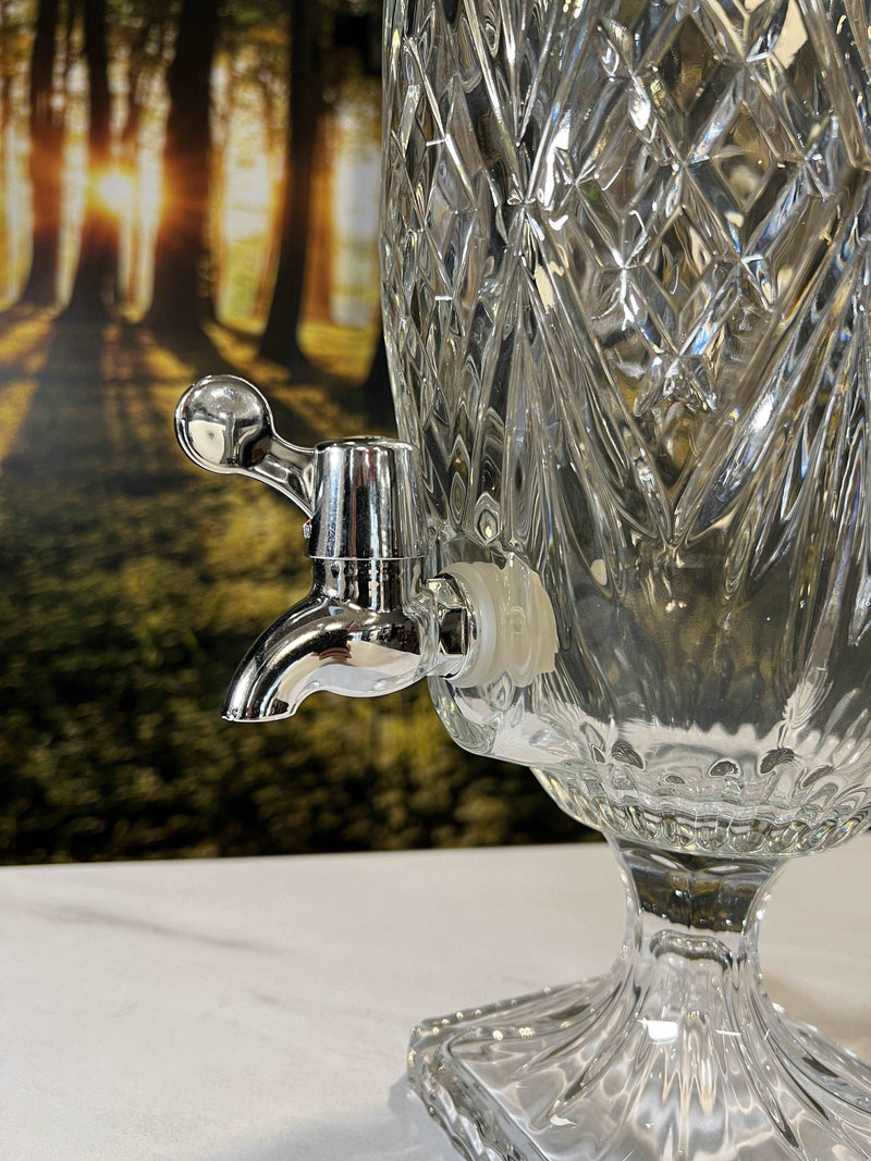 Bella Home Fontaine à boisson 5L en cristal texture à relief - cam İçecek dispenseri