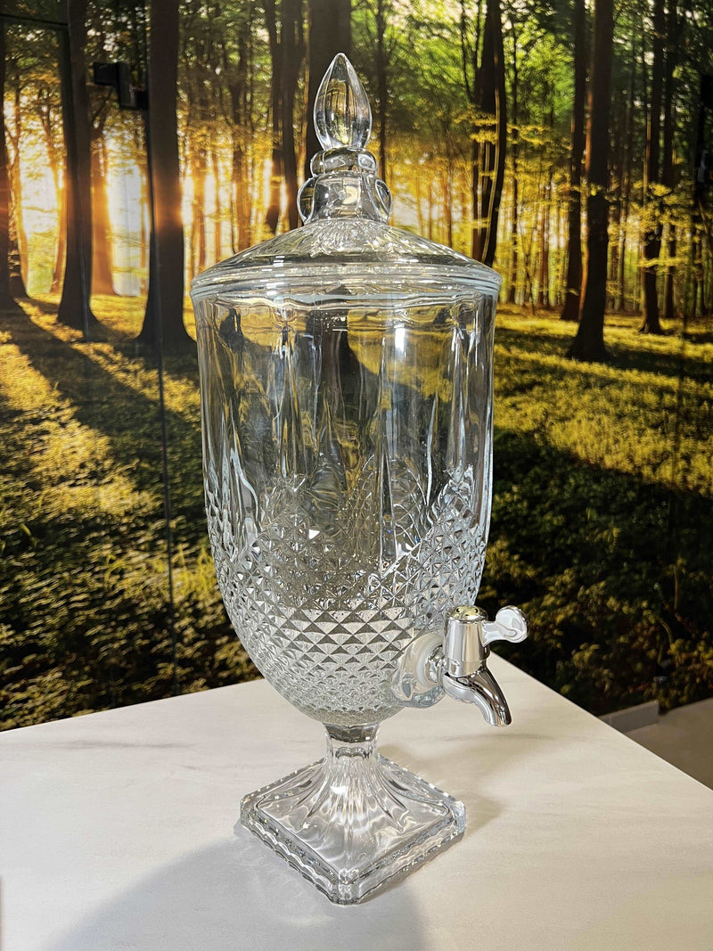 Bella Home Fontaine à boisson 5L en cristal texture à carreaux - cam İçecek dispenseri