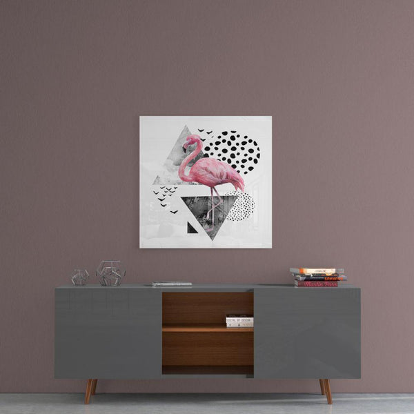 Tableau en verre - Flamant rose - Cam tablo - Pembe flamingo - Glasbild - Rosa Flamingo