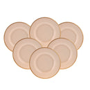 KARACA RETRO Crème Set d'assiettes à dessert 6 personnes