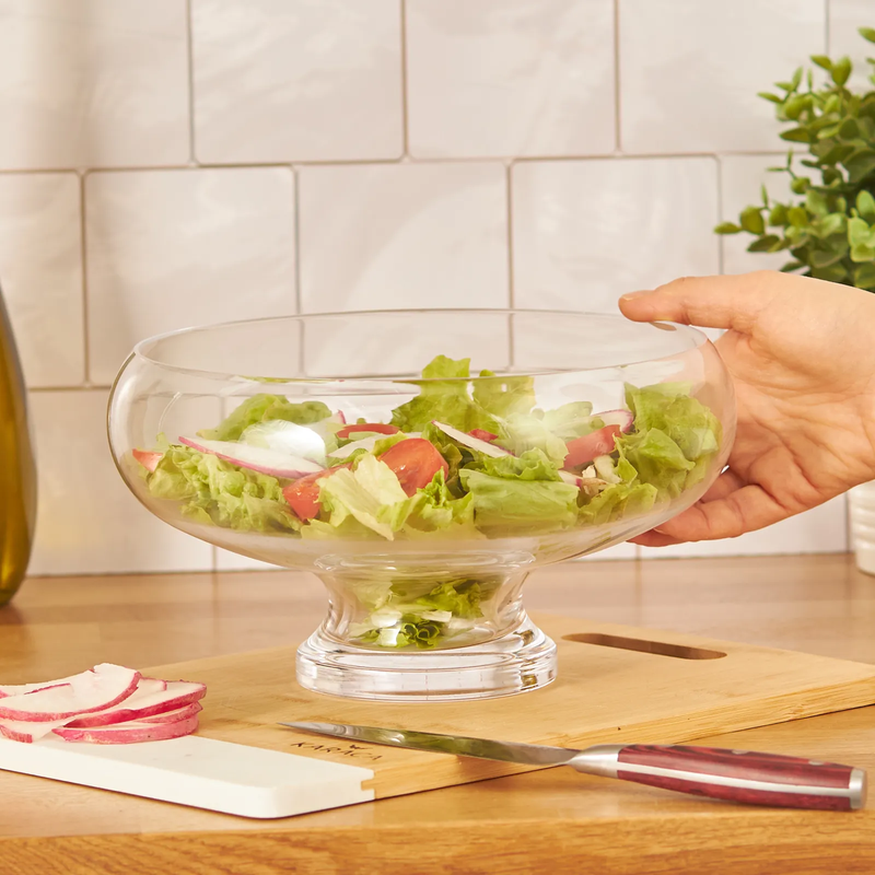 KARACA Grand saladier en verre  24 x 12.5 cm KARACA  Büyük boy cam  salata kasesi 24x12.5 cm