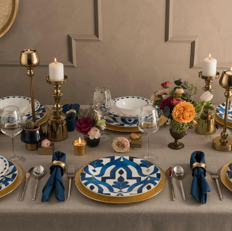 KARACA FINE PEARL AZUR Service de table 62 pièces 12 personnes - Bella-Home: art de la table, verrerie, trousseau de mariée, décoration