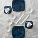 KARACA FINE PEARL MIDNIGHT Frühstücksset quadratisch 26-teilig für 6 Personen