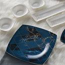 KARACA FINE PEARL MIDNIGHT Frühstücksset quadratisch 26-teilig für 6 Personen