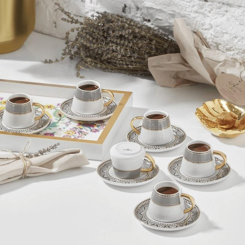 KARACA GLOBE Tasses à café 12 pièces 6 personnes - Bella-Home: art de la table, verrerie, trousseau de mariée, décoration