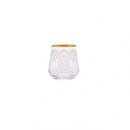 KARACA BEREN Lot de 6 petits verres à eau doré - 6 Parça Kahve Yanı Bardağı Gold