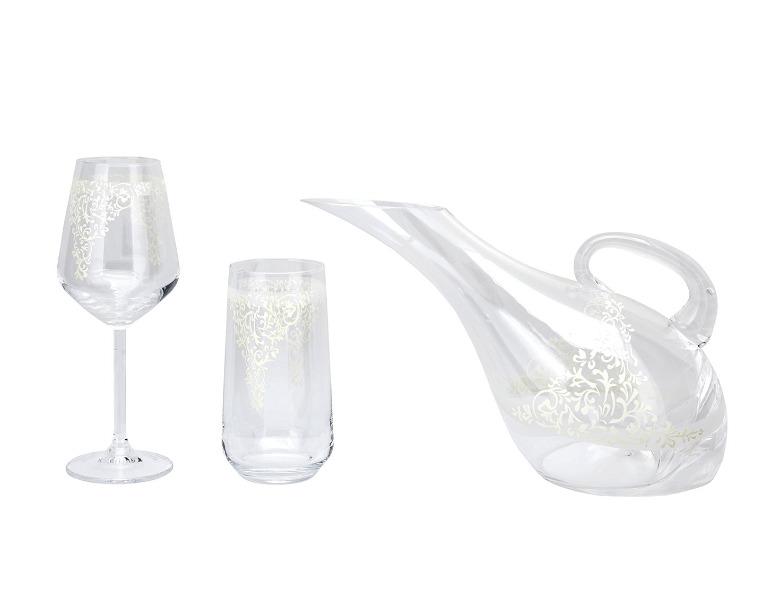 KARACA NOVIA Set de verres 25 pièces 12 personnes - Bella-Home: art de la table, verrerie, trousseau de mariée, décoration