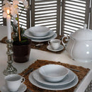 KUTAHYA PORCELAINE CAPRICE parca yemek takimi Service de table crème 12 personnes 83 pièces