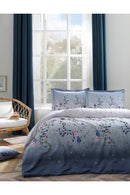 ÖZDILEK LILA ASTER  Ranforce Bettbezug-Set doppelt 2 Person  